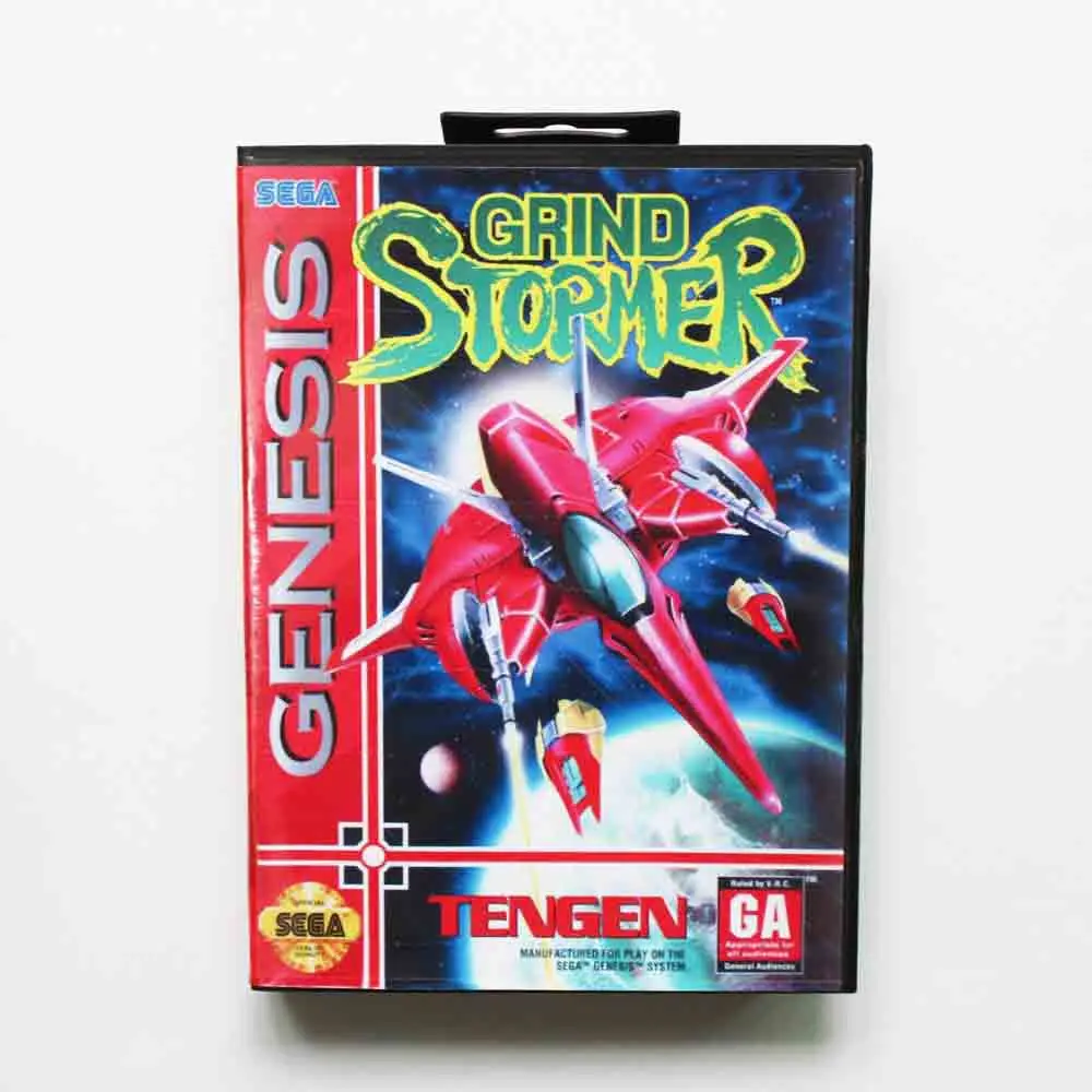 Игровой картридж Grind Stormer 16 бит MD игровая карточка с чехлом и брошюром для Genesis|grind