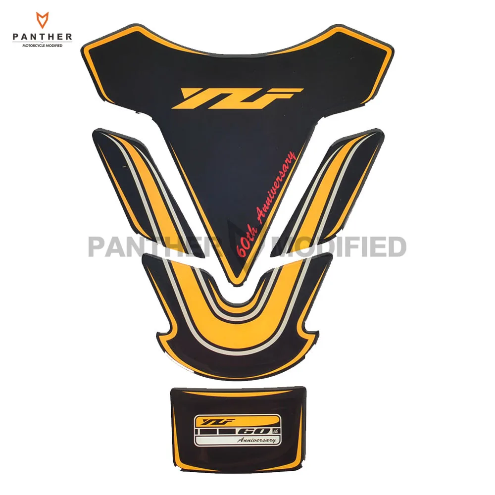 

Soft PVC Motorcycle Fuel Tank Pad Protector Decal Sticker Case for Yamaha 60th YZF R1 R3 R6 R1M R15 R25