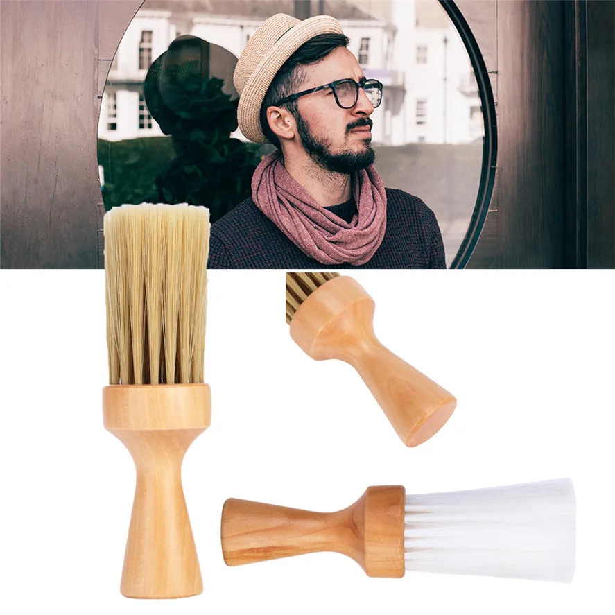 

New Shaving Brush 1PC Wooden Shaving Brush Nylon Hair Shave Wood Handle Razor Barber Brushes Tool 0312#30