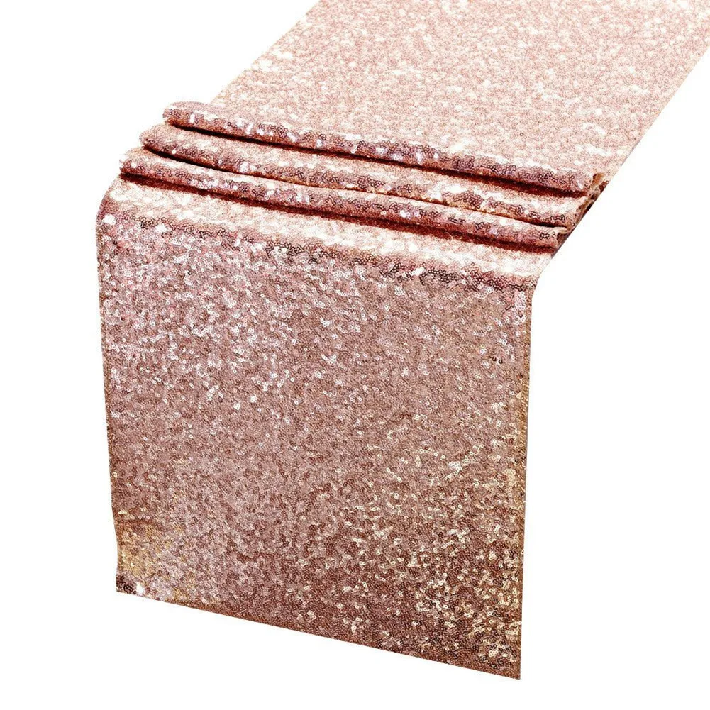 

Glitter Sequin Table Cloth Dust-Proof Rectangular Tablecloth for Home Wedding Decor E2S