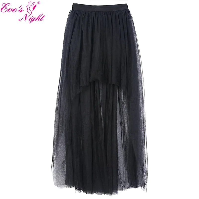

Women Mesh Mermaid Skirt Casual Street Style Empire Waist Zipper Petticoat Long Irregular Black Trumpet Falda Jupe Plus Size 3xl