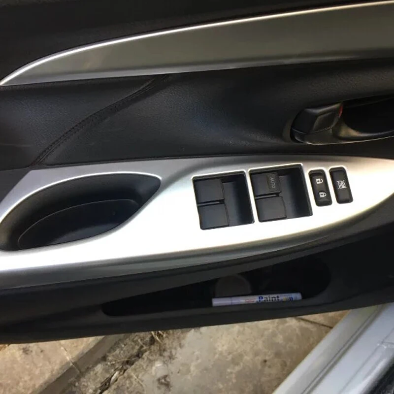 Для Toyota Vios/Yaris sedan 2014 автомобильные аксессуары для укладки ABS пластиковая окон и