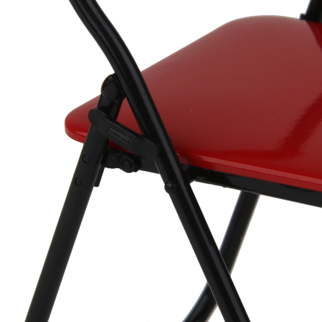 1Pc Miniature Blue Folding Chair for 1/6 Hot Toys 12 Inch Soldiers Action Figure Dolls Accessory Furniture Decor Toy
