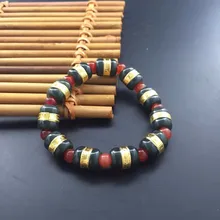 Натуральный и достоверной Хотан нефрита старый материал паспарту браслет, красный агат collocation1661