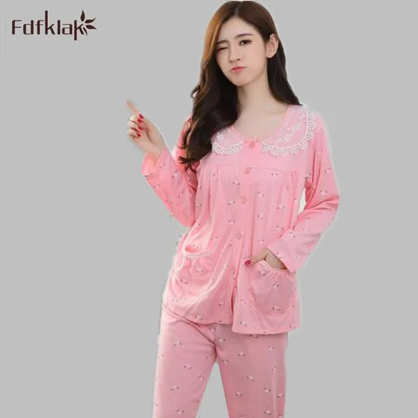 M L XL XXL 3XL Plus Size Pajamas For Women Cotton Summer Spring Clothes