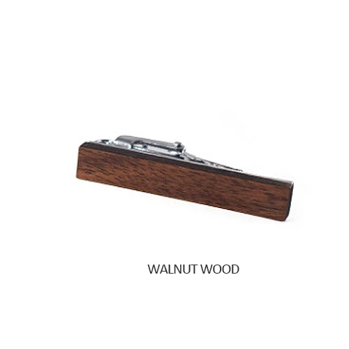 Высококачественный деревянный зажим для галстука модный персональный узор печать деревянный зажим для галстука - Окраска металла: MKP1504
