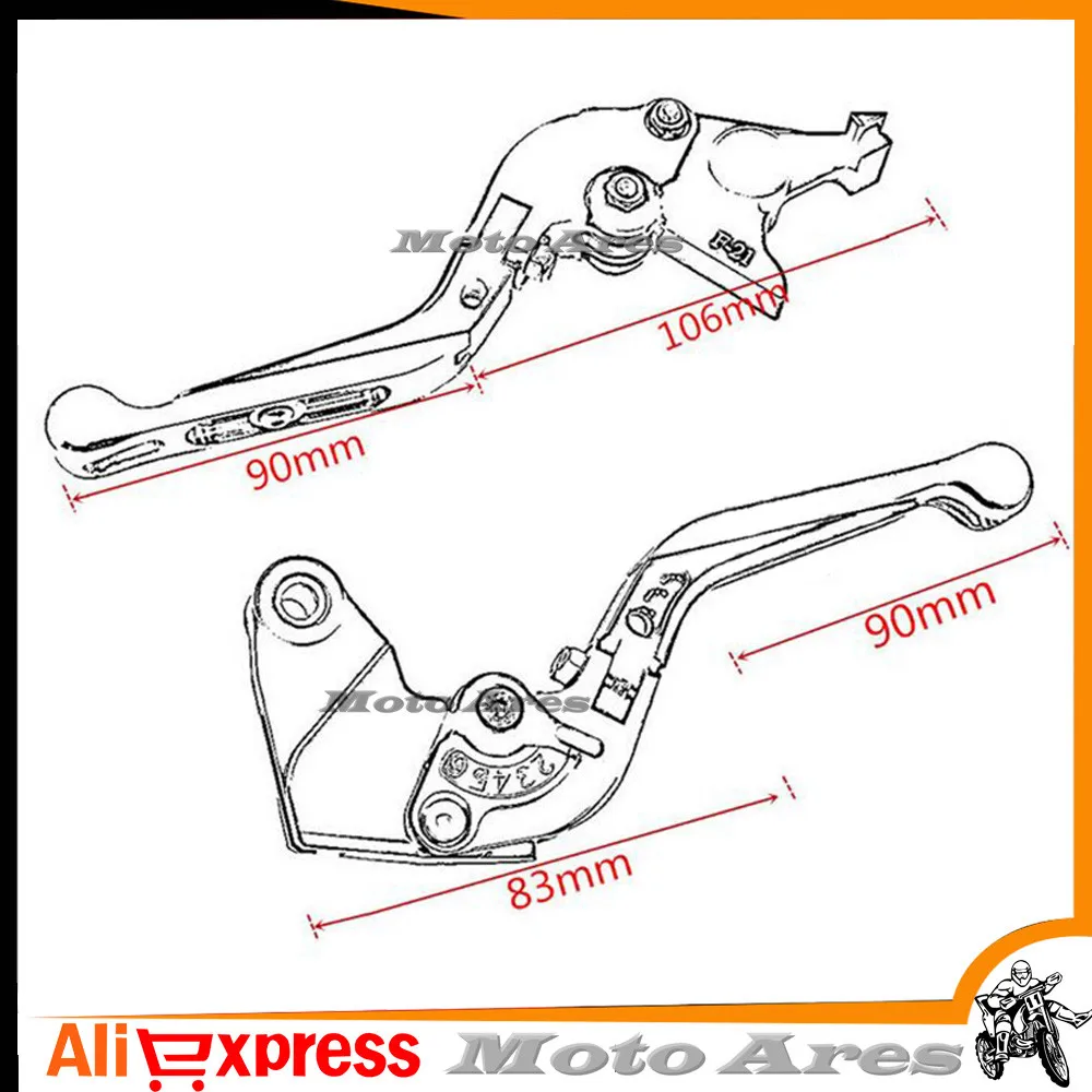 Рычаги сцепления тормоза мотоцикла с ЧПУ 13 цветов для KAWASAKI ER6N ER 6N 2009 2010 2011 2012 2013 2014