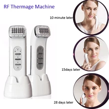 2PCS/Lot DHL Free Shipping Portable Rechargeable RF Dot Matrix Themage Face Lift Facial Beauty Massager