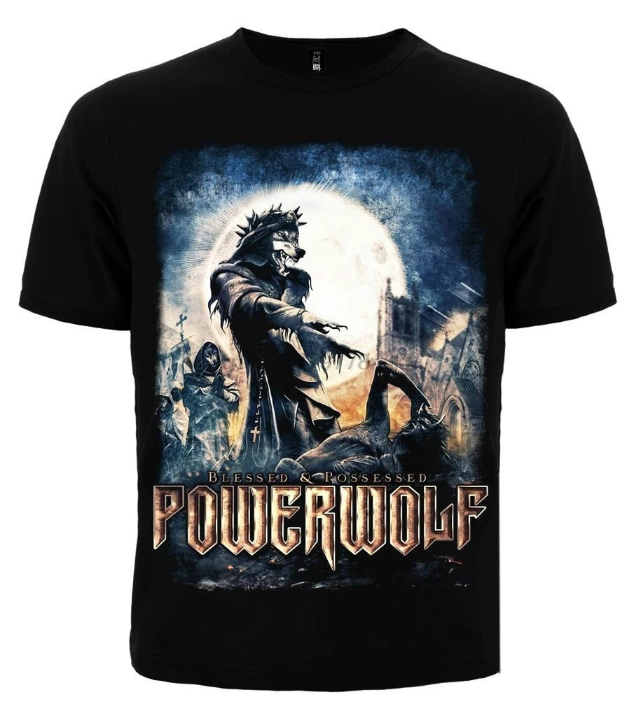 Футболка + майка POWERWOLF BLESSED owned новая мужская брендовая футболка из 100% хлопка с