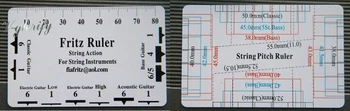 

2pc String Pitch Ruler Fritz String Action Card Vernier Caliper for acoustic bass electric guitar