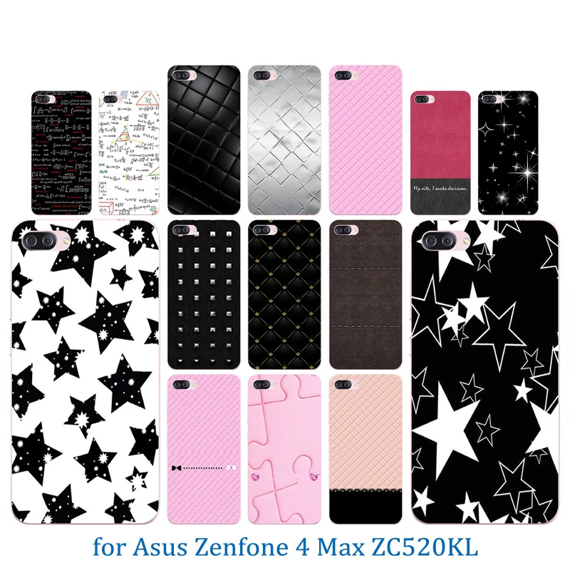 Роскошные Чехлы 5 2 дюйма для Asus Zenfone 4 Max ZC520KL прозрачная задняя крышка из ТПУ с