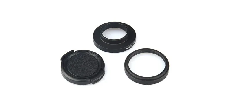 Filtre UV 37mm pour GoPro en action, éclairage extérieur avec ciel nuageux en arrière-plan