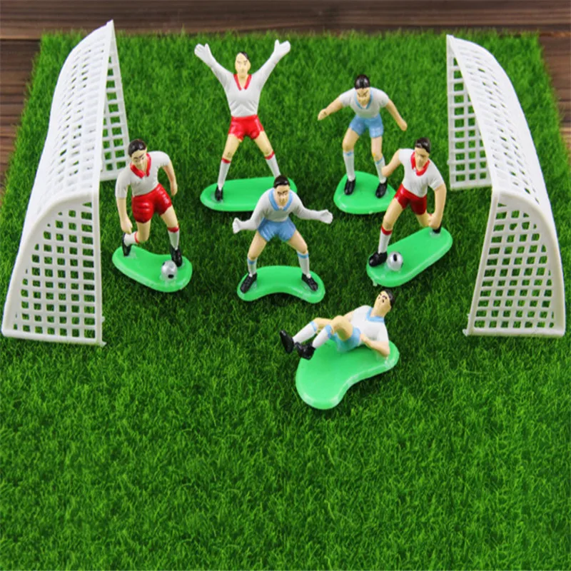 

1 Set Football Game Cake Topper Birthday Party Decoration Kids Boys Doll Toy Soccer Baking Cupcake Party Supplies for Kids-B