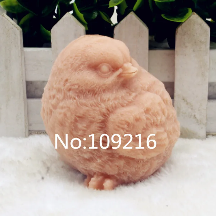 

New Product!!1pcs 3D Bird with Eyes Left (zx202) Food Grade Silicone Handmade Soap Mold Crafts DIY Mould