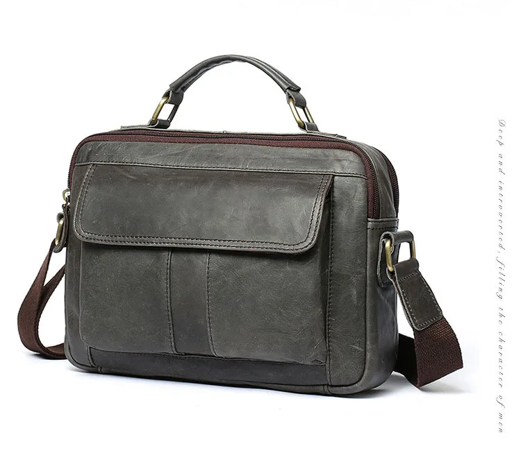 Новинка, мужской портфель из натуральной кожи, сумка для ноутбука, мужская сумка через плечо, мужской портфель для путешествий, коричневый, черный, кожаный мужской портфель