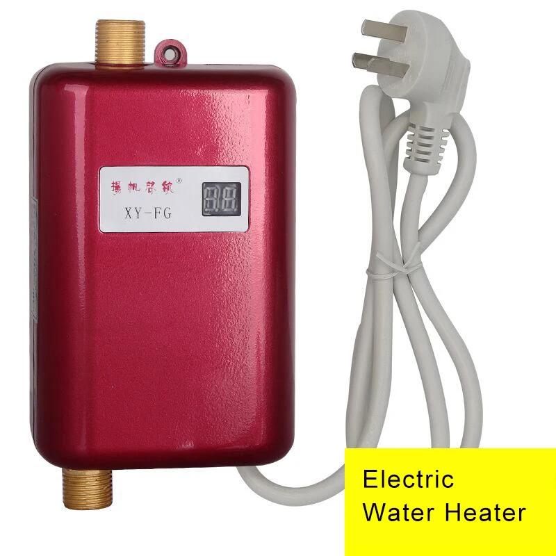 Electric Water Heater 110V Instantaneous Water Heater Kitchen Faucet Heating Thermostat Household Heater Tap Water Heater 220V