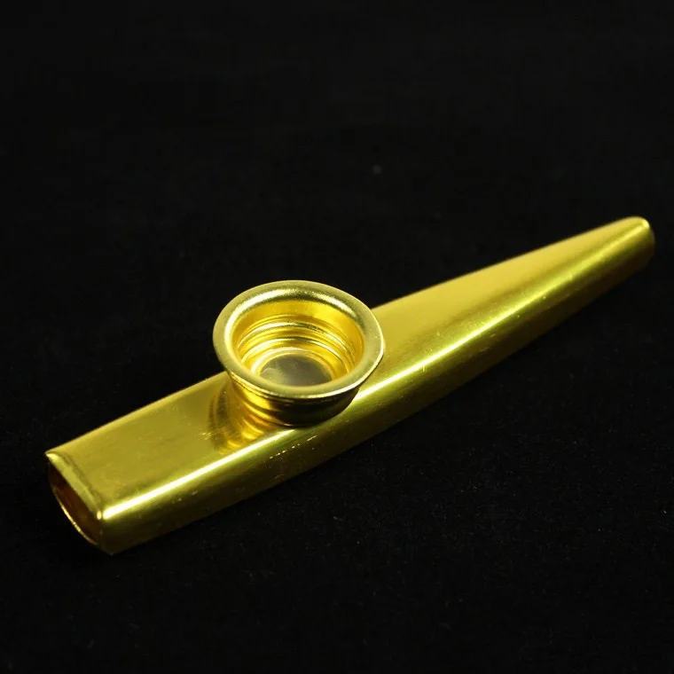 100 шт kazoo гитара аккомпанемент Флейта Алюминий серебро золотой доступны