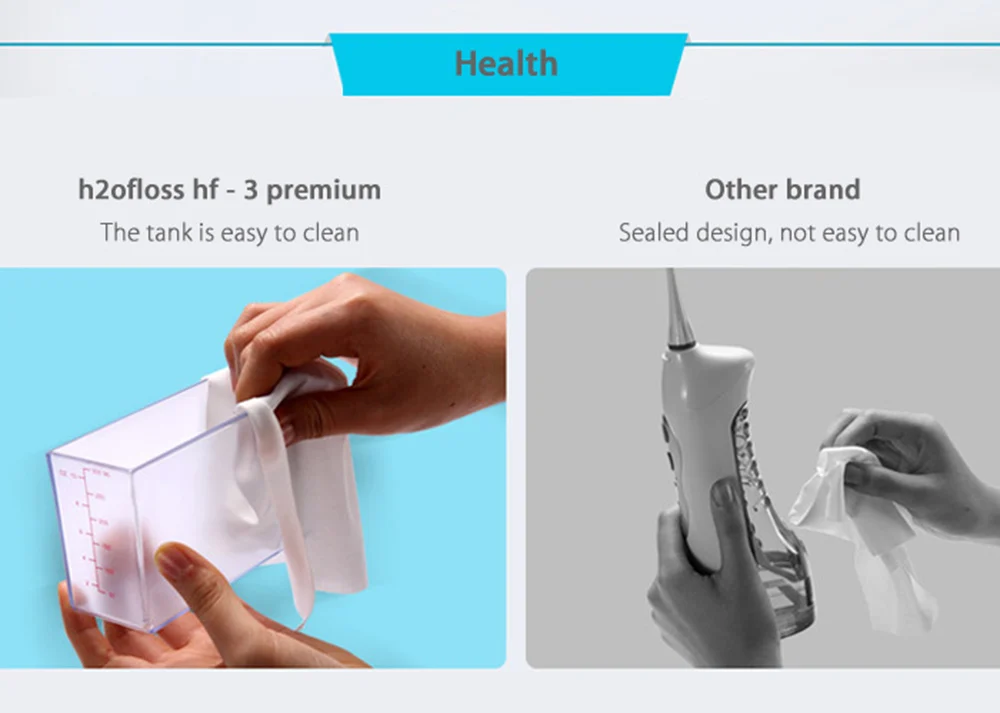 h2ofloss hf - 3 premium Oral Irrigator Teeth Cleaning Machine