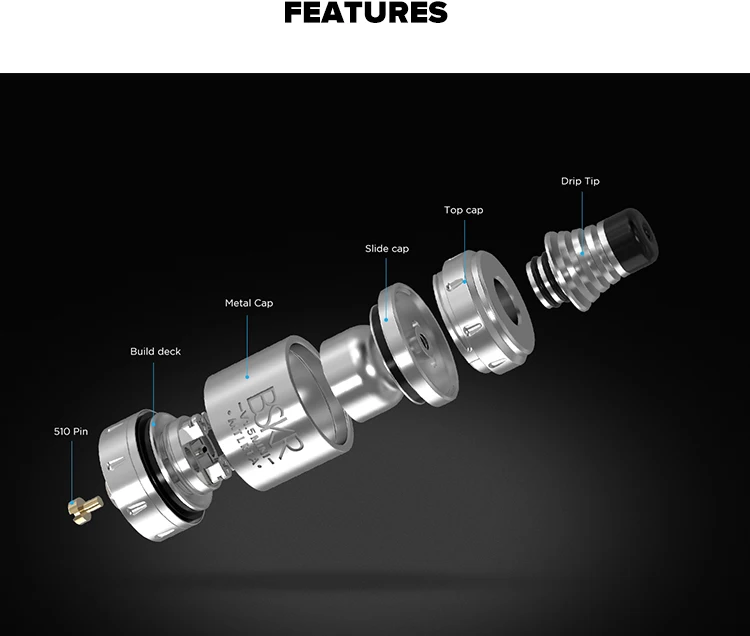 Vandy vape BSKR V1.5 Мини MTL RTA танк с 5 шт Vandyvape хлопковый бак VS Berserker V1.5 электронная сигарета