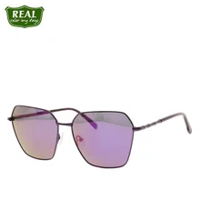 Стильные поляризационные Квадратные Солнцезащитные очки, очки для вождения, металлические солнцезащитные очки, женские очки UV400