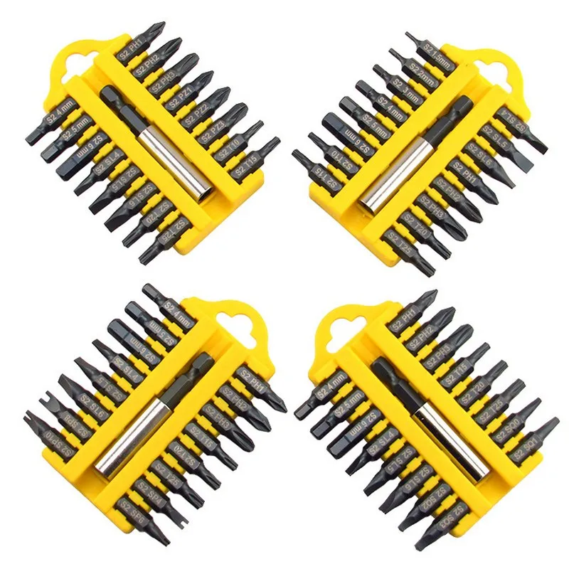 

17pcs Torx Hex Star Screwdriver Bit Set Magnetic Steel Holder Screwdriver Bits Star Tamper Proof Screwdrivers Bit Hand Tool Set