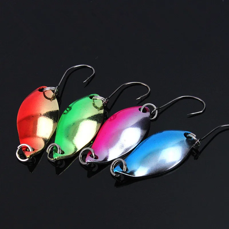 12pcs/lot Metal Jig 3cm 2.8g Mini Spoon Fishing Lure Bait Stream