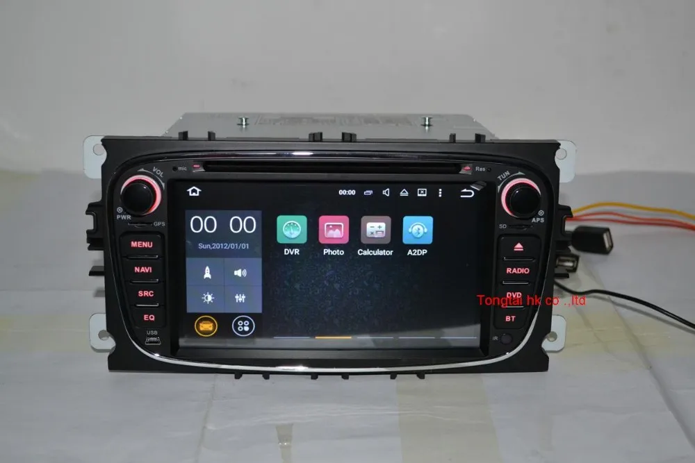 Top Android 7.1 for Ford focus 2 s-max 2din car dvd,gps navigation,wifi,radio,bluetooth,Steering wheel,Free 8g map,mic,touch screen 23