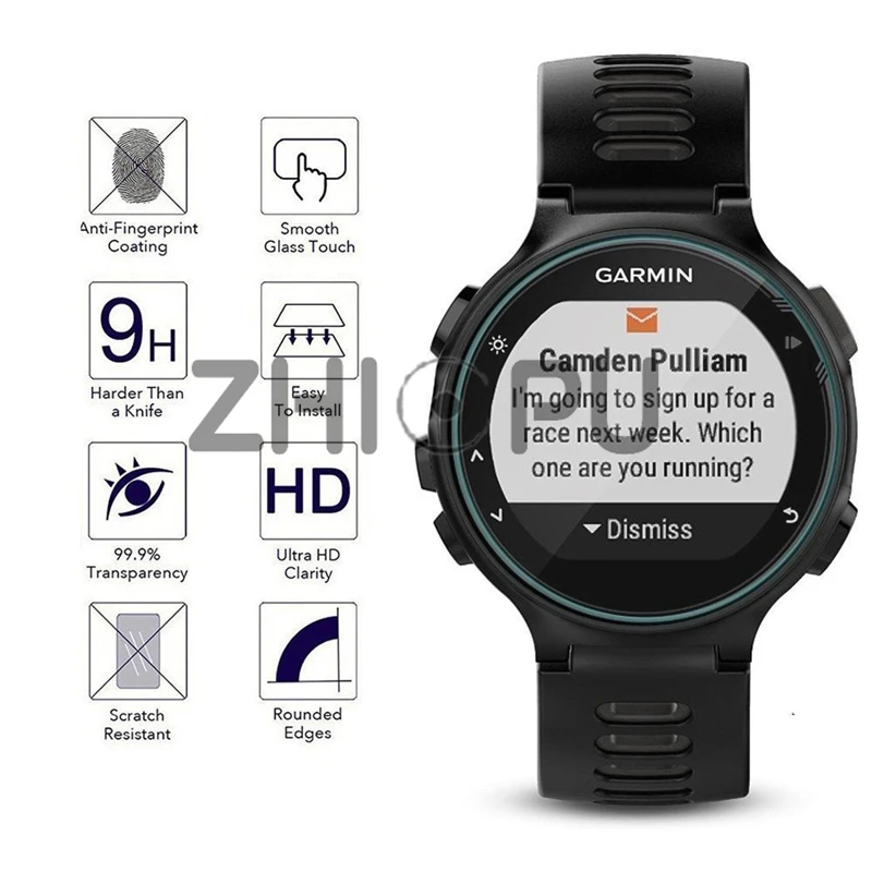 2 шт./лот 9H закаленное стекло для Garmin Forerunner 735XT Защита экрана 735 XT SmartWatch|Защитные