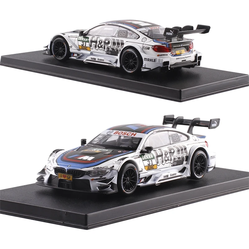 1/43 Scale M4 DTM Racing Print Diecast model Cars No.31 H&P High Simulation Painting Toy Vehicles Alloy Car Model For Kids[