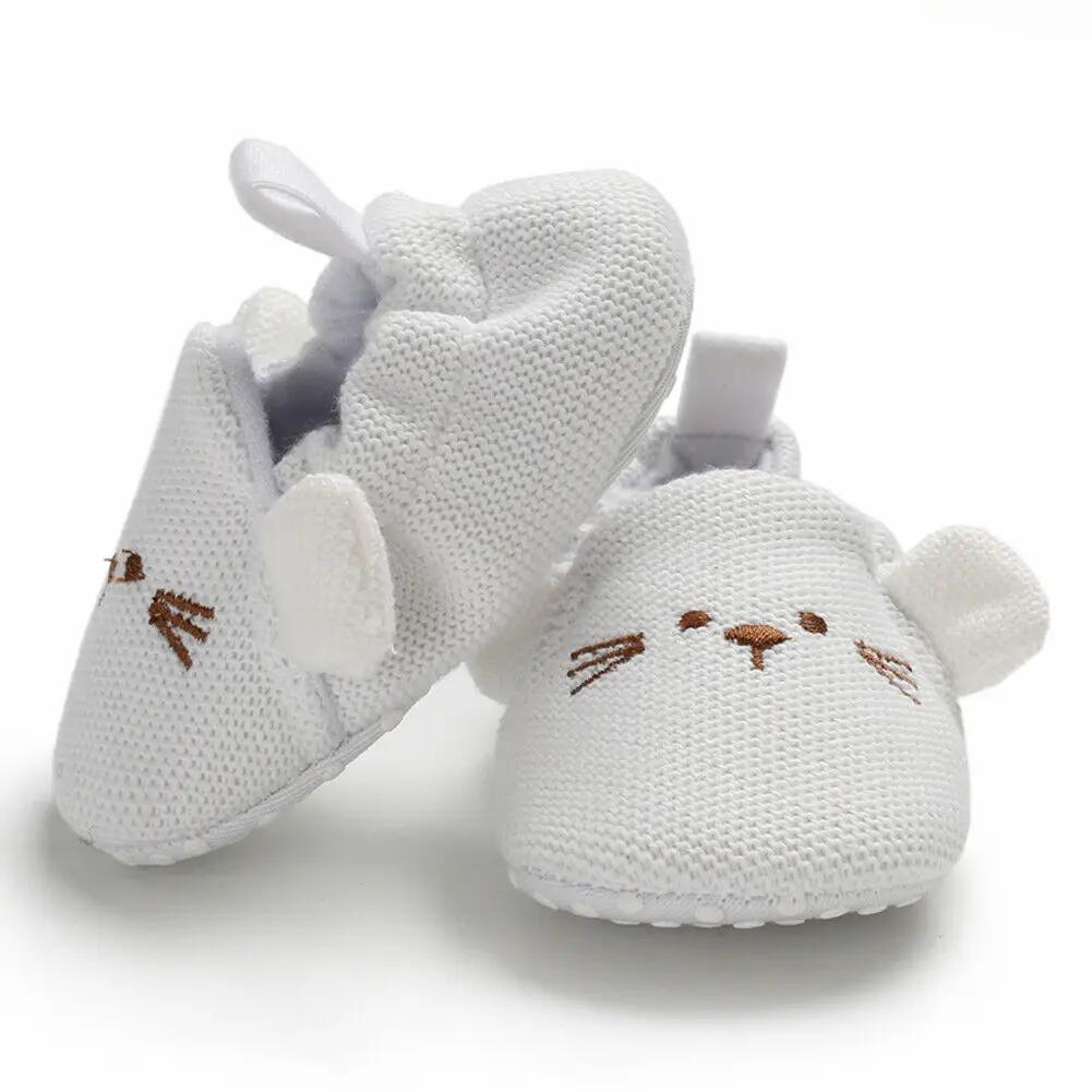 Pudcoco/ г.; зимние ботинки для маленьких девочек; обувь для новорожденных; осенне-зимние хлопковые теплые ботинки с мягкой подошвой; Плюшевые ботинки для малышей - Цвет: Белый