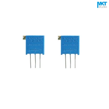 

100Pcs 3296X 5K/50K/500K Ohm B-Type Linear Precision Cermet Rotary Trimmer Potentiometer Knob,Variable Resistor