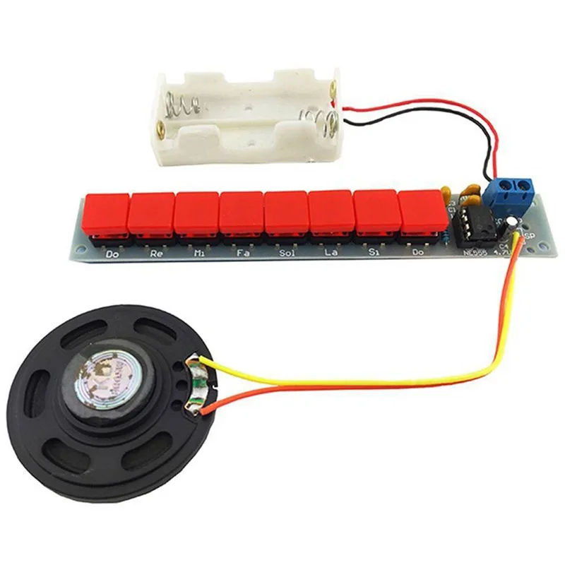 

1set Electronics Piano Module DIY Kit NE555 Electronics Piano Component WIF66
