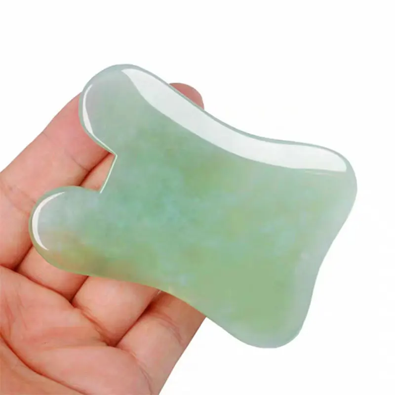 

Natural jade scrapping board massage tool SPA acupuncture scraper stone facial anti-wrinkle treatment body back health care