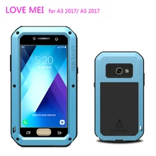 Для Samsung Galaxy A5 A520 чехол LOVE MEI ударопрочный грязеотталкивающий водостойкий металлический бронированный чехол для телефона для Galaxy A3 A320