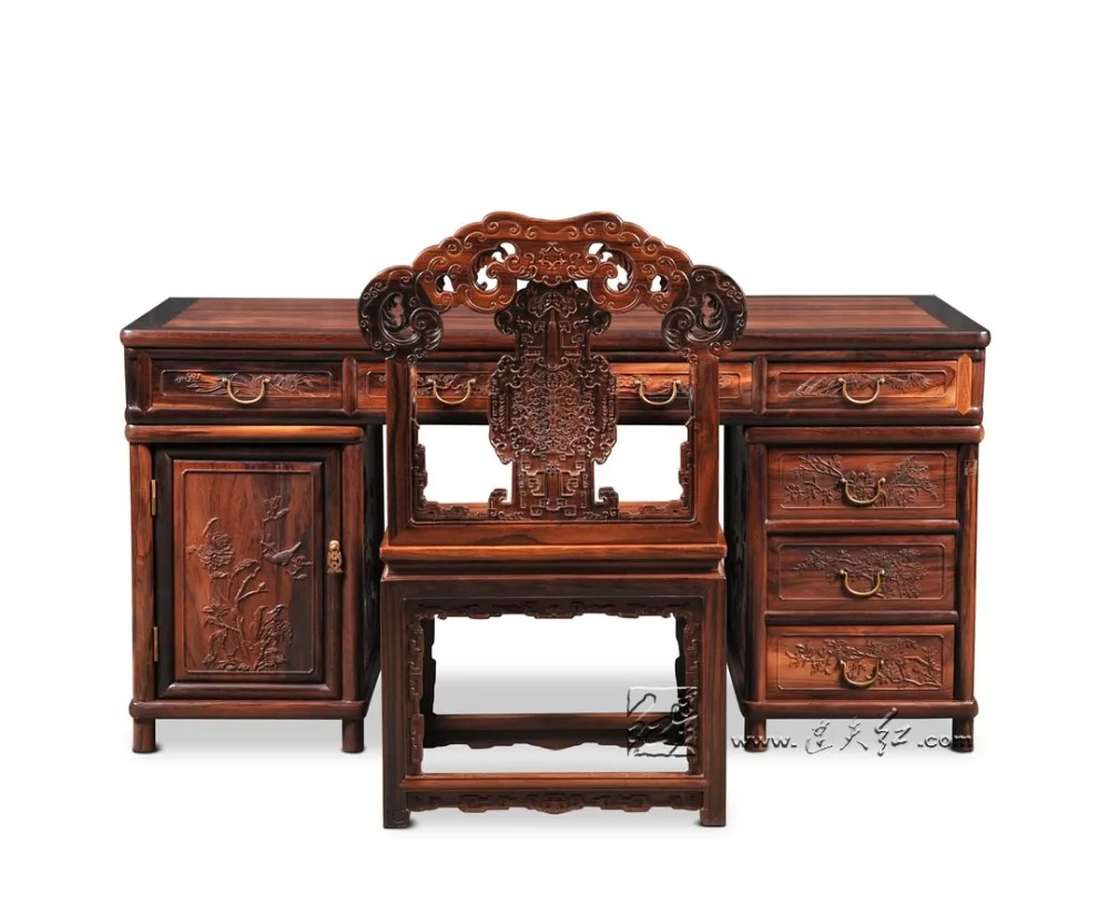 1.8m Executive Writing Desks Rosewood Office Living Room Furniture Antique Computer Tables Solid Wood Book board Chinese Style