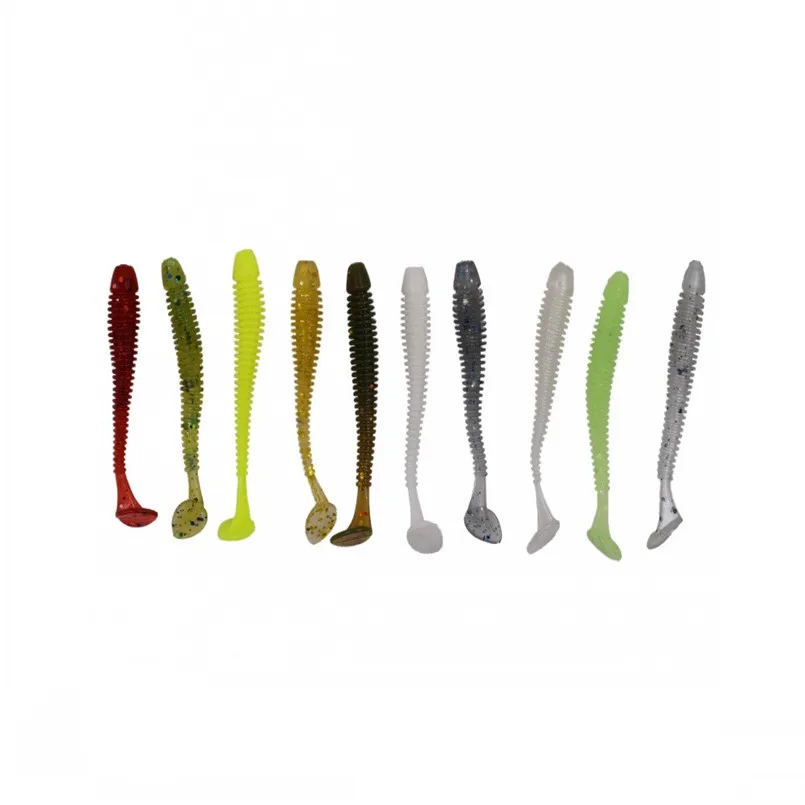 10g 7PCSuper Soft 6CM Road Bait Maggots Soft Bait Tail Soft Bait fish Path Sub Bait fishing lure