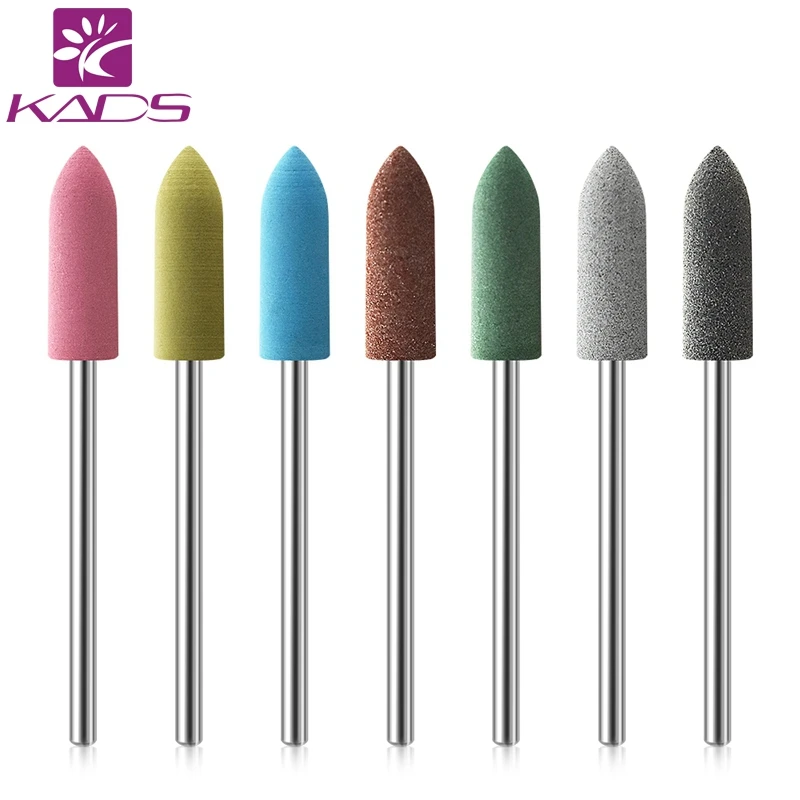 

KADS Rubber Silicon Nail Drill Bits Flexible Polisher Manicure Machine Nail Accessories Electric Nail File Pedicure