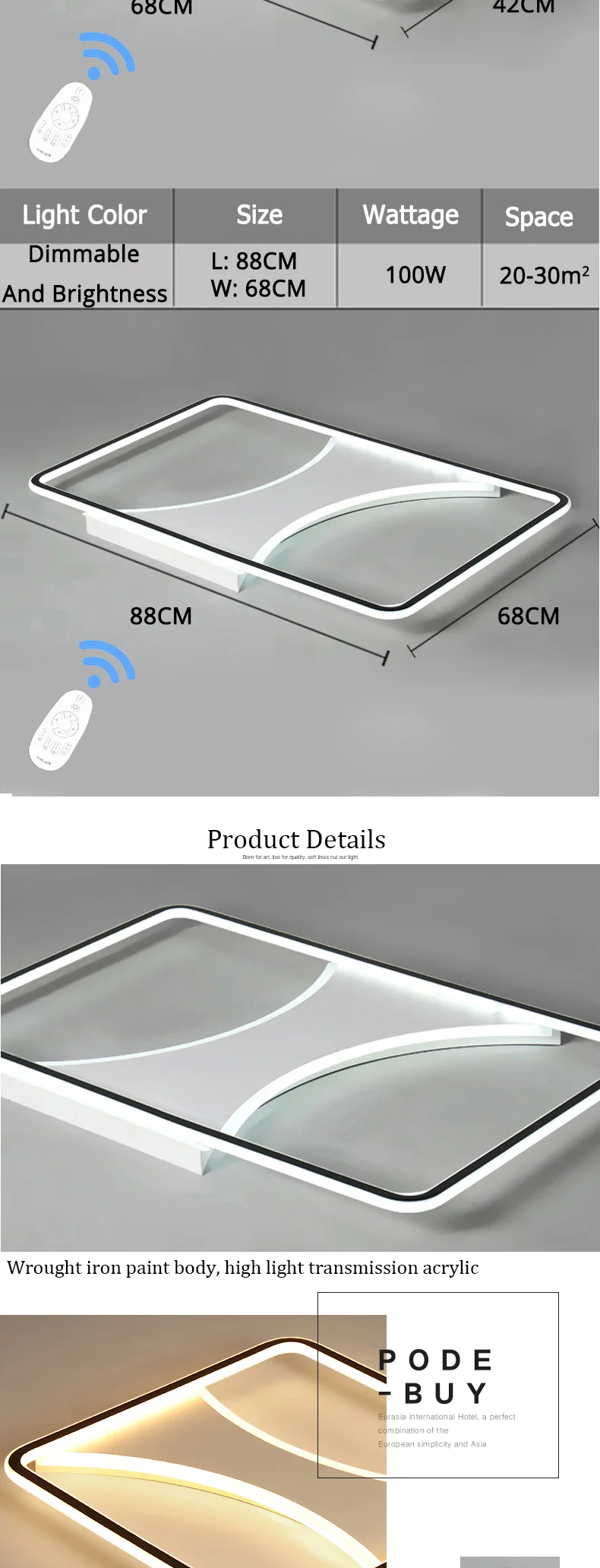 led ceiling lamp