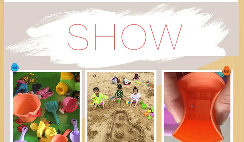 Мягкие силиконовые детские пляжные игрушки для песка замок ведро Лопата грабли песочница для ванной игровой набор вода игра для детей