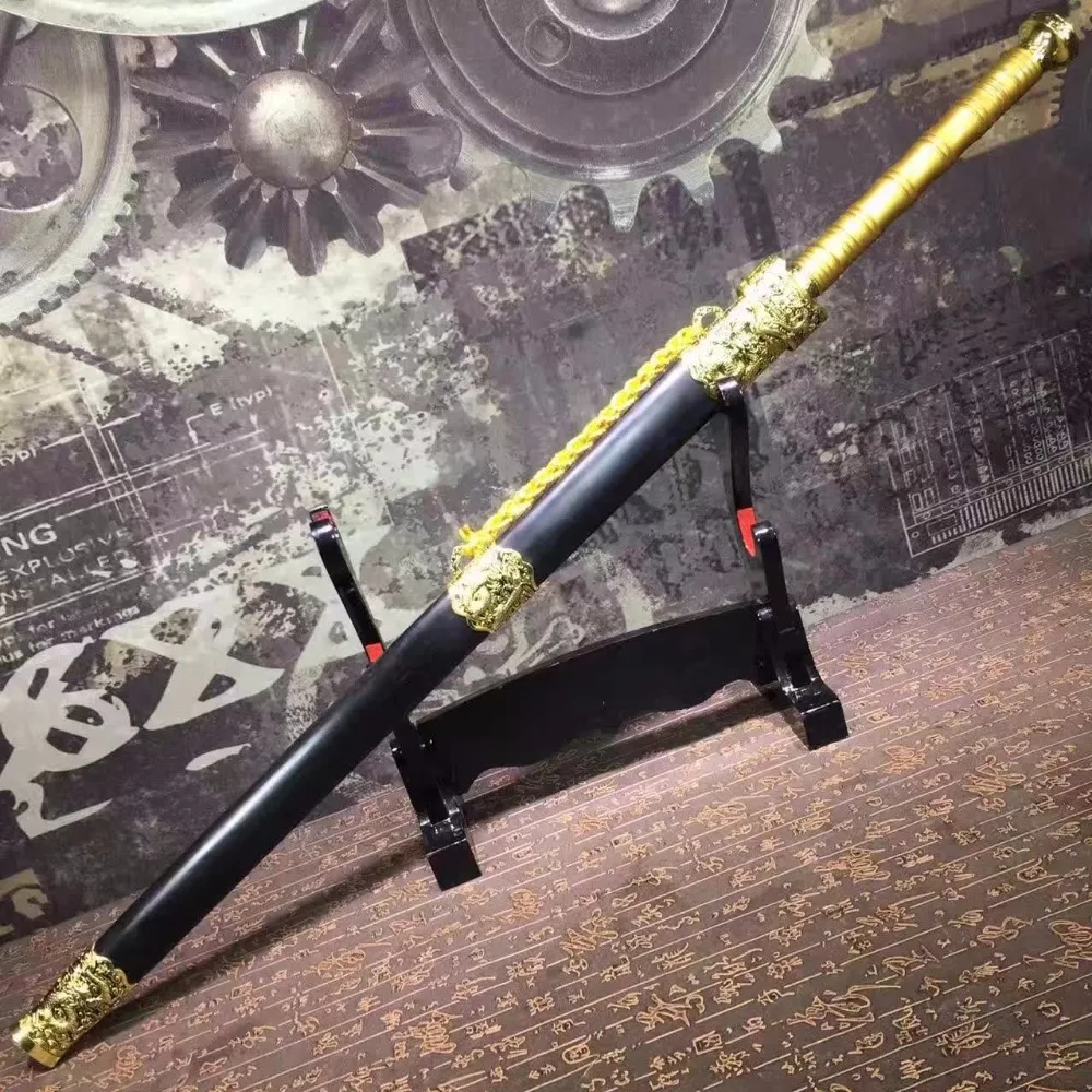 Высокое качество HanJian меч катана заточенный фиолетовый высокий клинок из марганцевой стали черное дерево оболочка металлическая ручка HL