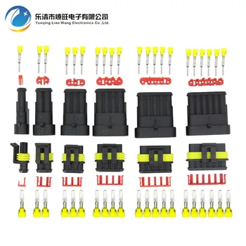 

6 sets contain (1+2+3+4+5+6P) for AMP 1.5 Connectors male and female Plug, Automotive waterproof connectors Xenon lamp connector