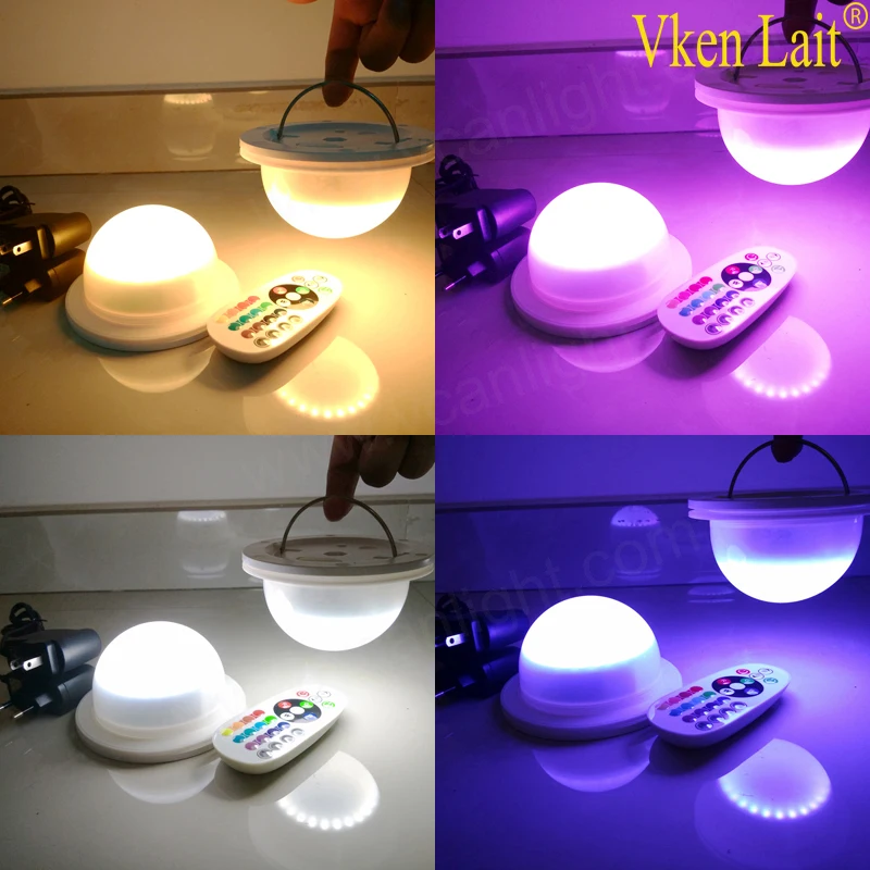 

10PCS/lot Rechargeable LED Furniture Light Under Water Lighting RGBW Multicolors Waterproof IP65 Swimming Pool Lights W/Remote