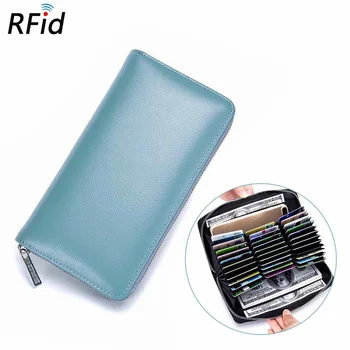 

Rfid Wallet 36 Card Slots Unisex Solid Color PU Auto Car Document Purse ID Card Wallet for Credit Cards Passport Cover Passport