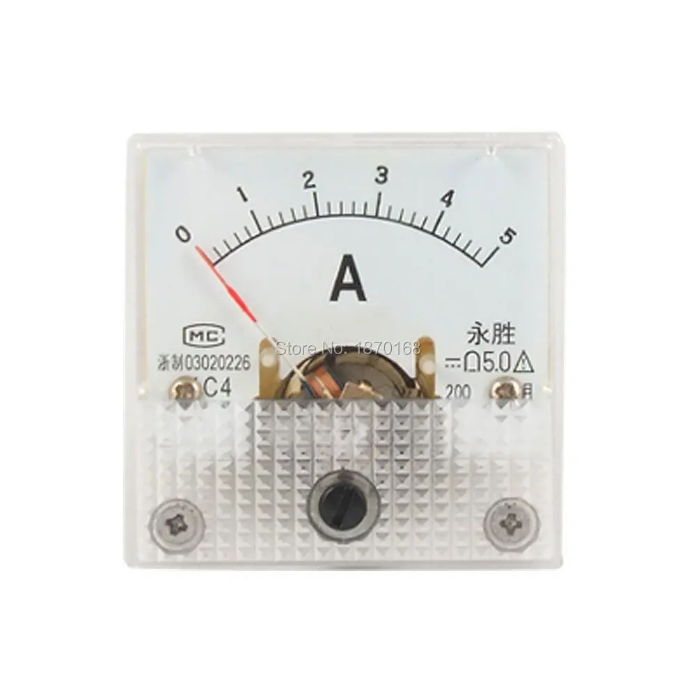 DC Current 0 5A Analog Panel Meter Ammeter Gauge 91C4in Current Meters from Tools on Aliexpress