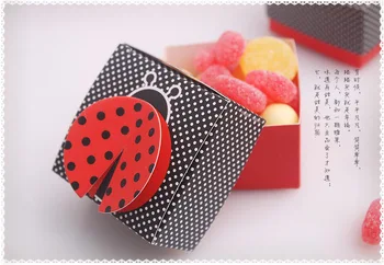 

3-D Wing Ladybug Baby Shower Favor Box, Kid Birthday Party Favors And Gifts candy box 20pcs