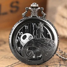 Кулон "Кошмар перед Рождеством" Джек для мальчиков, девочек, детей, подарки для детей, кварцевые карманные часы, часы с кулоном и цепочкой