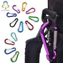 20 Teile/los Metall Aluminium Klettern Karabiner Haken Clip Snap Schlüssel Ring Camping Sport Karabiner Schlüsselbund Camping Zubehör GYH