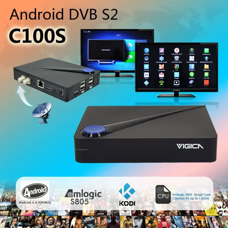 DVB s2 ресивер смарт. VIGICA Android TV Box. DVB-s2. VIGICA 805.