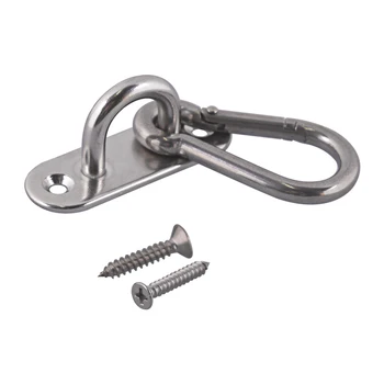 

2pcs M5 Ceiling Hook Hammock Swing Hook Indoor Outdoor Carabiners with Self-tapping screws for Yoga Swing Chair Hammock Hanging