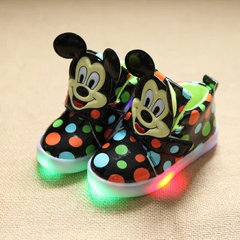 

New arrival davidyue luminous shoes fashion cute LED lighting children shoes Lovely kids sneakers cool boys girls boots